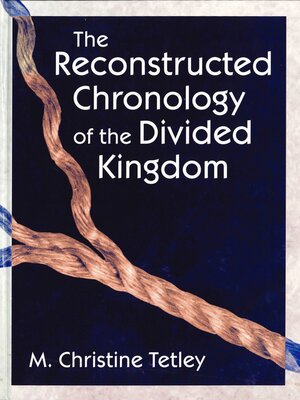 cover image of The Reconstructed Chronology of the Divided Kingdom